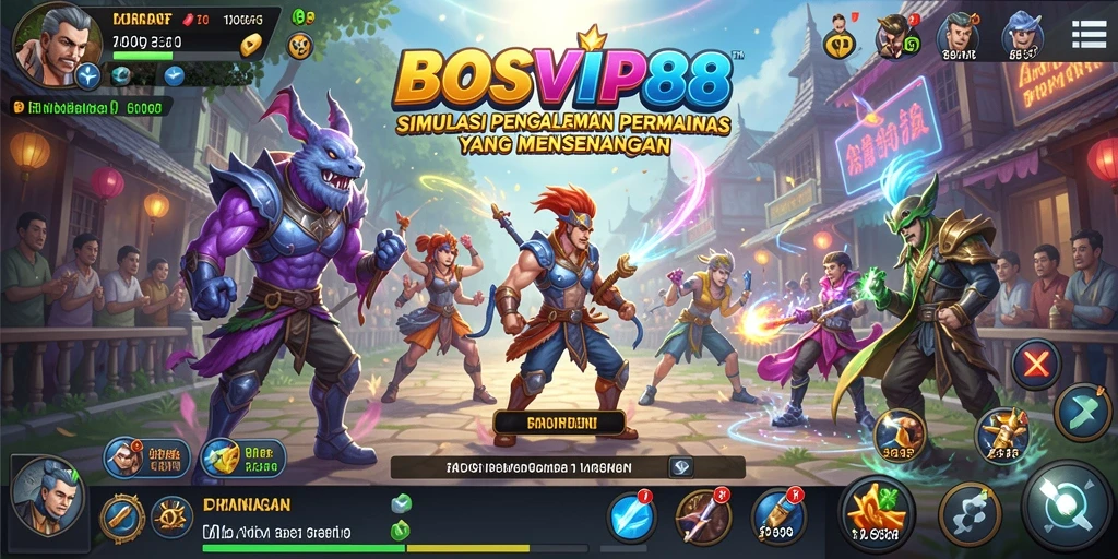 Tangkapan layar utama BOSVIP88 menunjukkan gameplay Simulation yang menarik.
