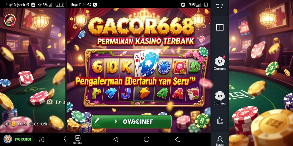 Tampilan gameplay GACOR668 yang menarik dan penuh warna.