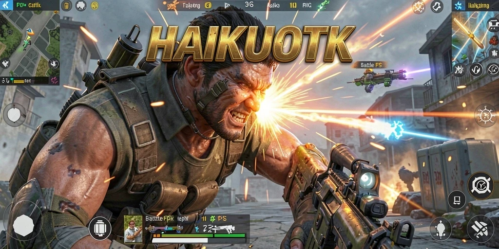 Gameplay mendebarkan HAIKUOTK dengan aksi FPS intens.