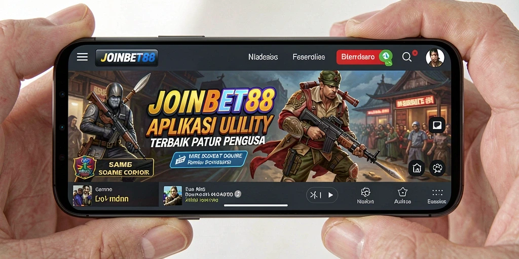 Tampilan utama JOINBET88 dengan fitur Utility yang memudahkan pengguna.