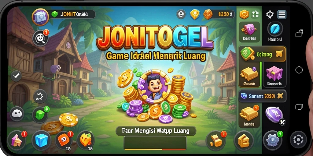 Tampilan gameplay <strong>JONITOGEL</strong> yang menarik dan penuh warna.