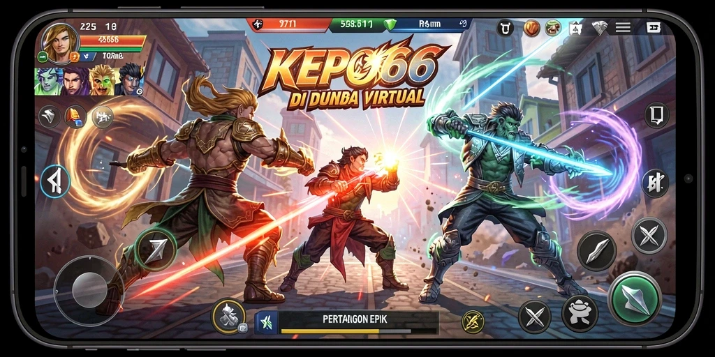 Tampilan gameplay KEPO66 yang menarik dan penuh aksi pertarungan.