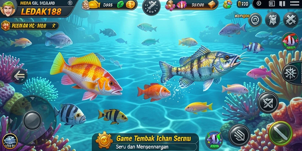 Gameplay menarik dari LEDAK188 dengan aksi tembak ikan yang seru.