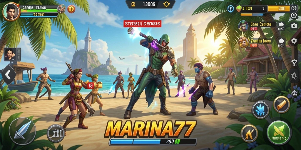 Screenshot gameplay MARINA77 yang menunjukkan strategi pertempuran yang mendebarkan.