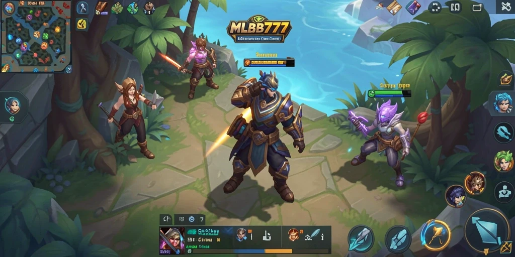 Tampilan gameplay seru MLBB777 yang menghibur dan penuh warna.