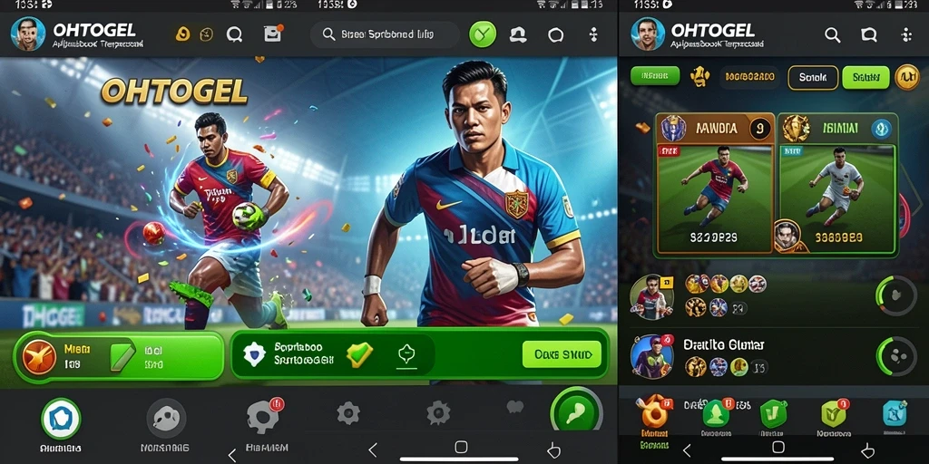 Screenshot gameplay OHTOGEL menampilkan berbagai pilihan taruhan olahraga.