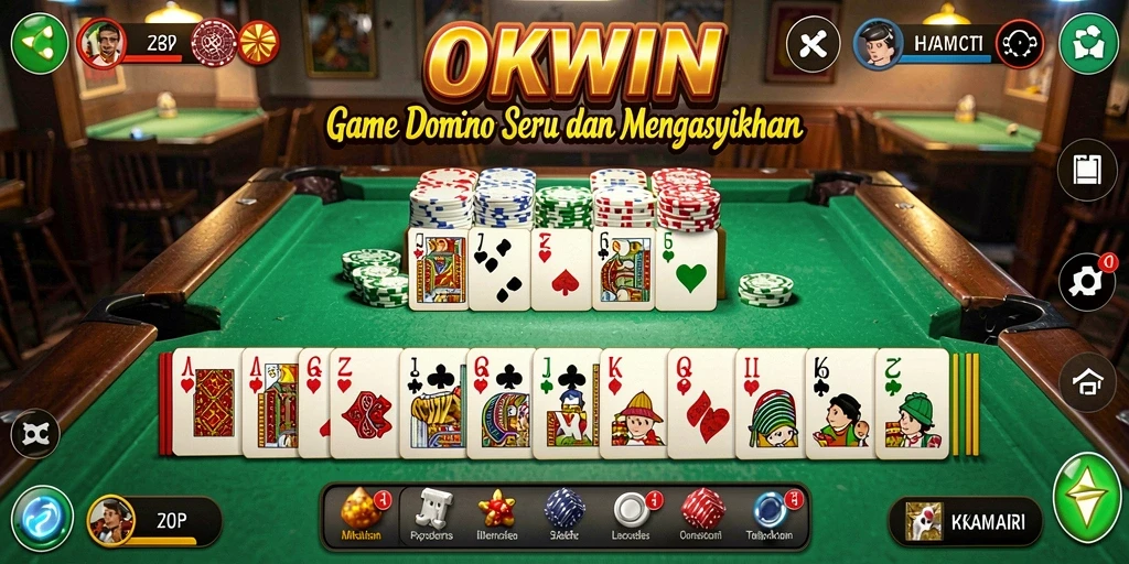 Tampilan gameplay menarik dalam permainan Domino yang menantang.