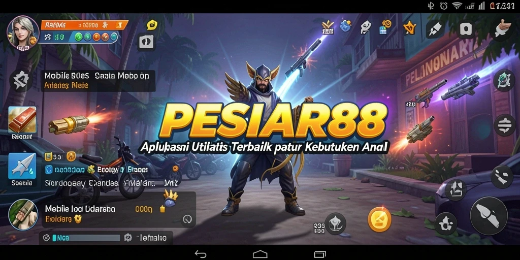 Screenshot utama PESIAR88 menampilkan tampilan aplikasi yang intuitif dan fungsional.
