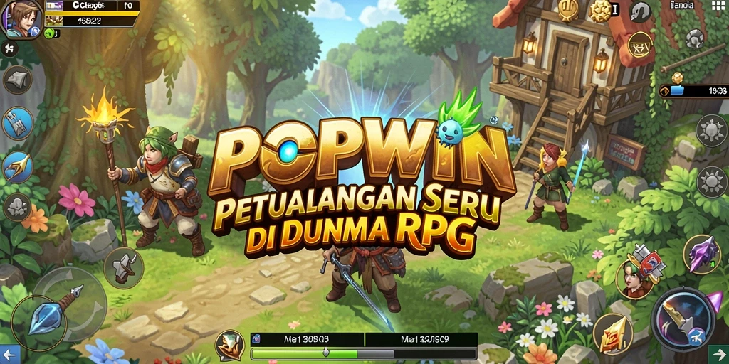 Screenshot POPWIN menampilkan gameplay RPG yang seru dan mendebarkan.