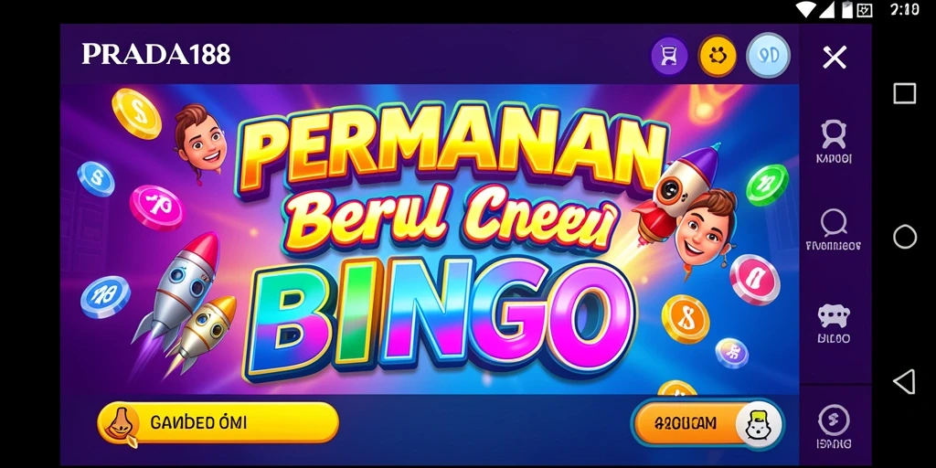 Screenshot gameplay Bingo yang menampilkan suasana yang menyenangkan dan interaksi pemain.