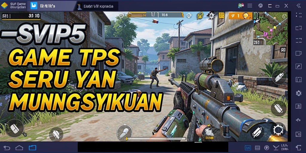 Tampilan gameplay seru dari SVIP5 dengan aksi tembak-tembakan.