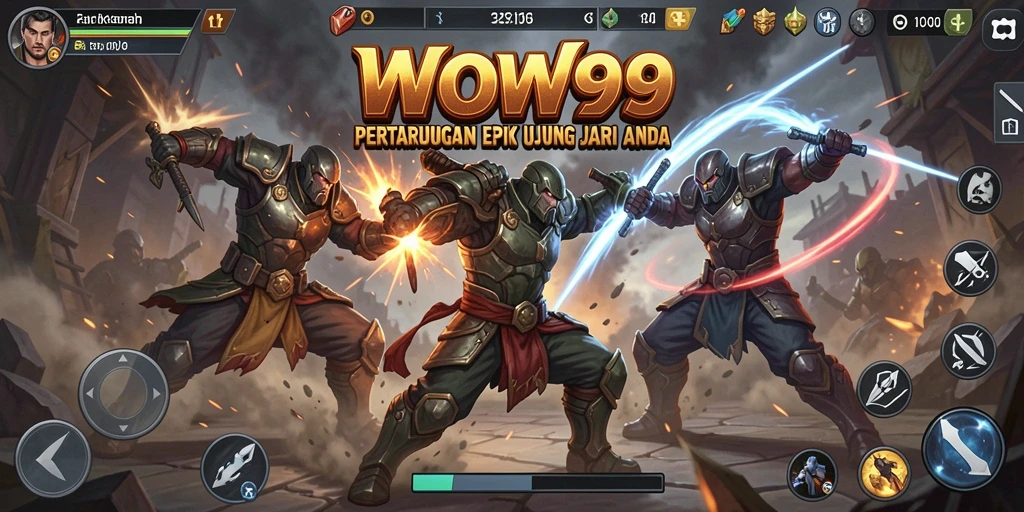 Gameplay WOW99 yang seru dan mendebarkan saat pertarungan.